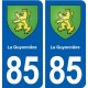 85 La Guyonnière blason autocollant plaque stickers ville