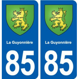 85 La Guyonnière blason autocollant plaque stickers ville