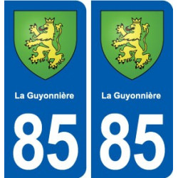 85 La Guyonnière blason autocollant plaque stickers ville
