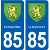 85 La Guyonnière blason autocollant plaque stickers ville