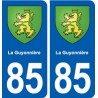 85 La Guyonnière blason autocollant plaque stickers ville