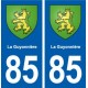 85 La Guyonnière blason autocollant plaque stickers ville