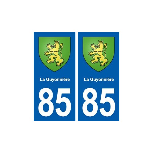 85 La Guyonnière blason autocollant plaque stickers ville