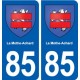 85 La Mothe-Achard blason autocollant plaque stickers ville