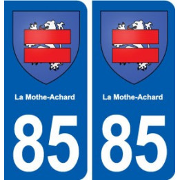 85 La Mothe-Achard blason autocollant plaque stickers ville