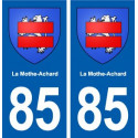 85 La Mothe-Achard blason autocollant plaque stickers ville