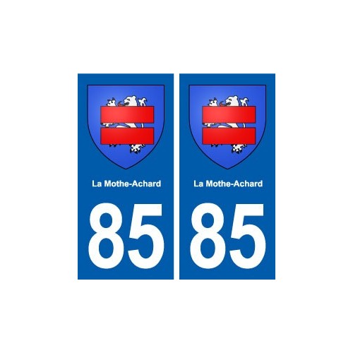 85 La Mothe-Achard blason autocollant plaque stickers ville