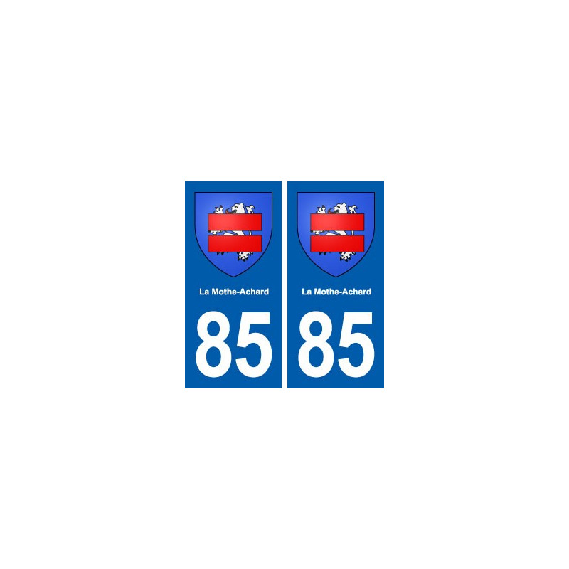 85 La Mothe-Achard blason autocollant plaque stickers ville