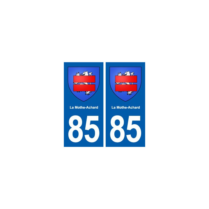 85 La Mothe-Achard blason autocollant plaque stickers ville