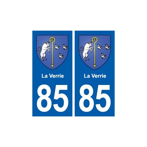 85 La Verrie blason autocollant plaque stickers ville