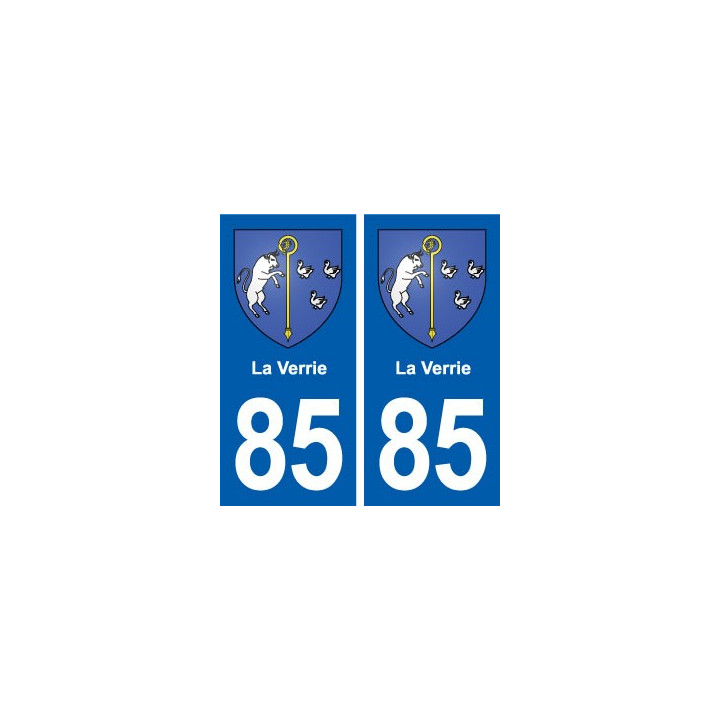 85 La Verrie blason autocollant plaque stickers ville