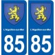 85 L'Aiguillon-sur-Mer blason autocollant plaque stickers ville