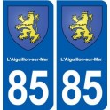 85 L'Aiguillon-sur-Mer blason autocollant plaque stickers ville