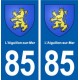 85 L'Aiguillon-sur-Mer blason autocollant plaque stickers ville