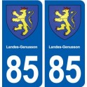 85 Landes-Genusson blason autocollant plaque stickers ville