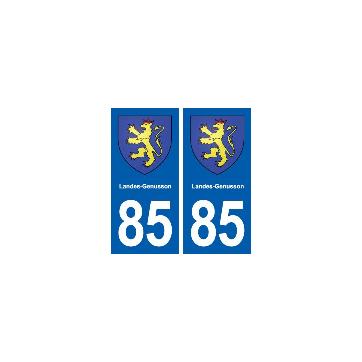 85 Landes-Genusson blason autocollant plaque stickers ville