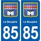 85 Le Boupère blason autocollant plaque stickers ville