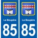 85 Le Boupère blason autocollant plaque stickers ville