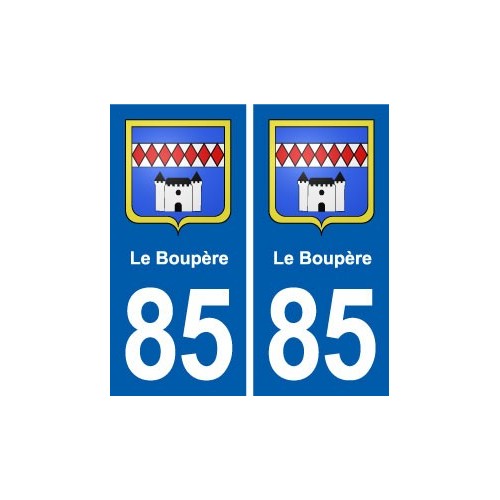 85 Le Boupère blason autocollant plaque stickers ville