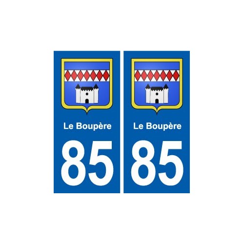 85 Le Boupère blason autocollant plaque stickers ville