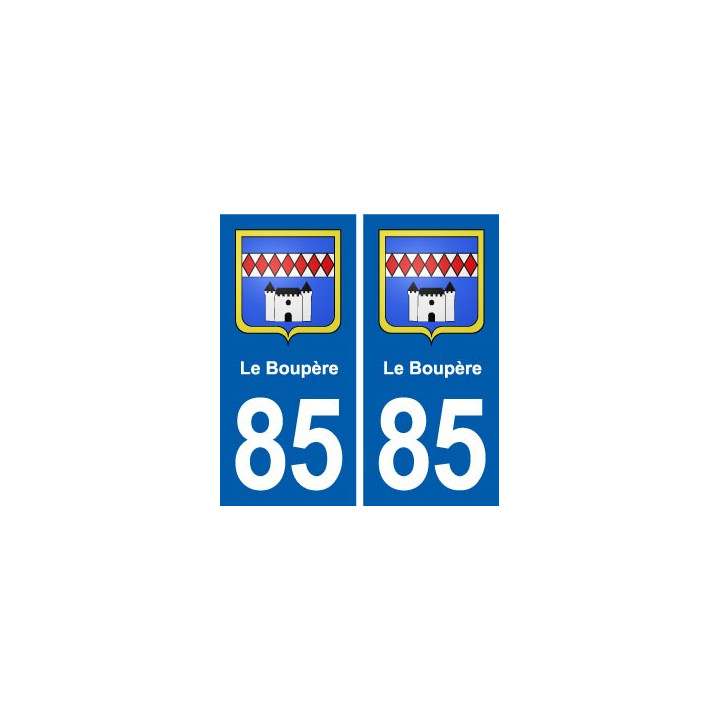 85 Le Boupère blason autocollant plaque stickers ville