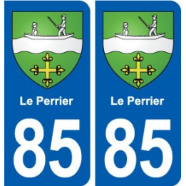 85 Le Perrier blason autocollant plaque stickers ville