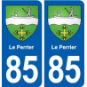 85 Le Perrier blason autocollant plaque stickers ville