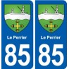 85 Le Perrier blason autocollant plaque stickers ville