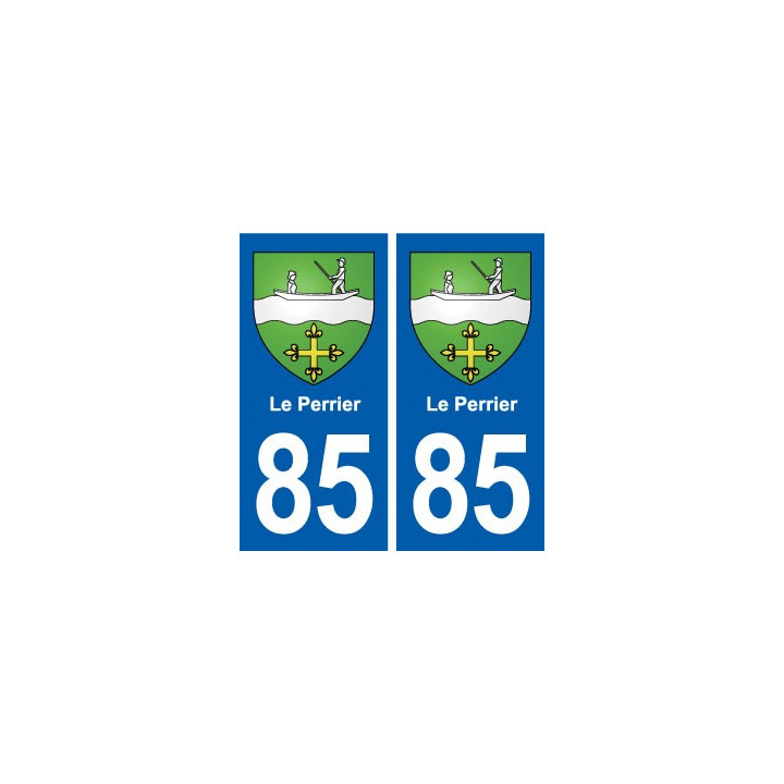 85 Le Perrier blason autocollant plaque stickers ville