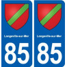 85 Longeville-sur-Mer blason autocollant plaque stickers ville