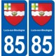 85 Lucs-sur-Boulogne blason autocollant plaque stickers ville