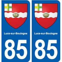 85 Lucs-sur-Boulogne blason autocollant plaque stickers ville