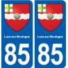85 Lucs-sur-Boulogne blason autocollant plaque stickers ville