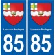 85 Lucs-sur-Boulogne blason autocollant plaque stickers ville