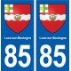 85 Lucs-sur-Boulogne blason autocollant plaque stickers ville