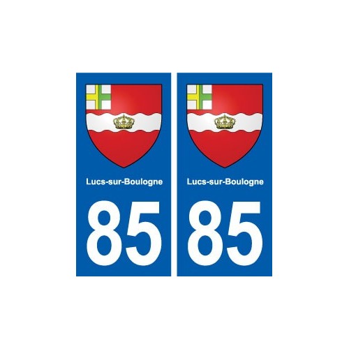85 Lucs-sur-Boulogne blason autocollant plaque stickers ville