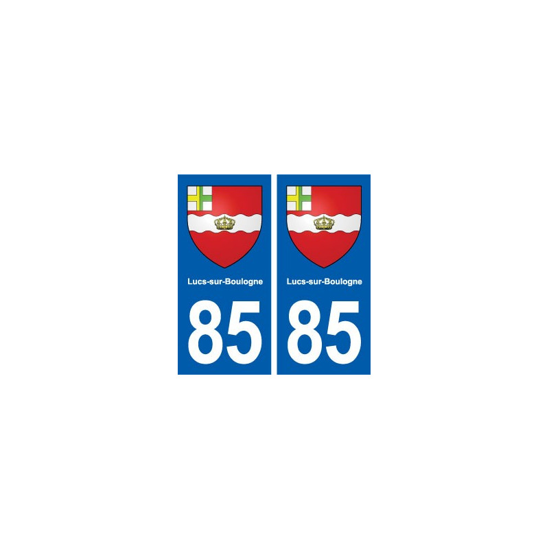 85 Lucs-sur-Boulogne blason autocollant plaque stickers ville