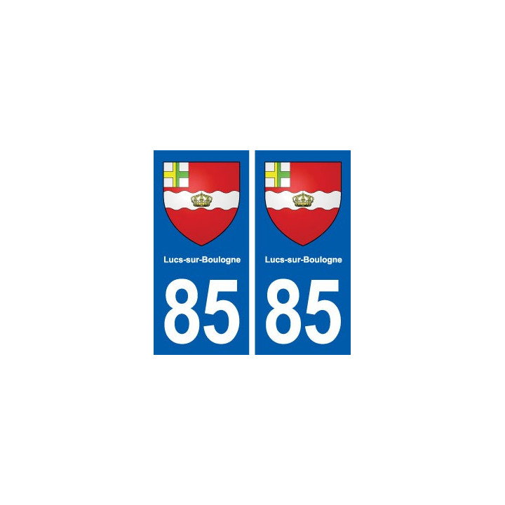 85 Lucs-sur-Boulogne blason autocollant plaque stickers ville
