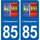 85 L'Herbergement blason autocollant plaque stickers ville