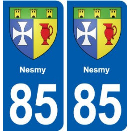 85 Nesmy blason autocollant plaque stickers ville