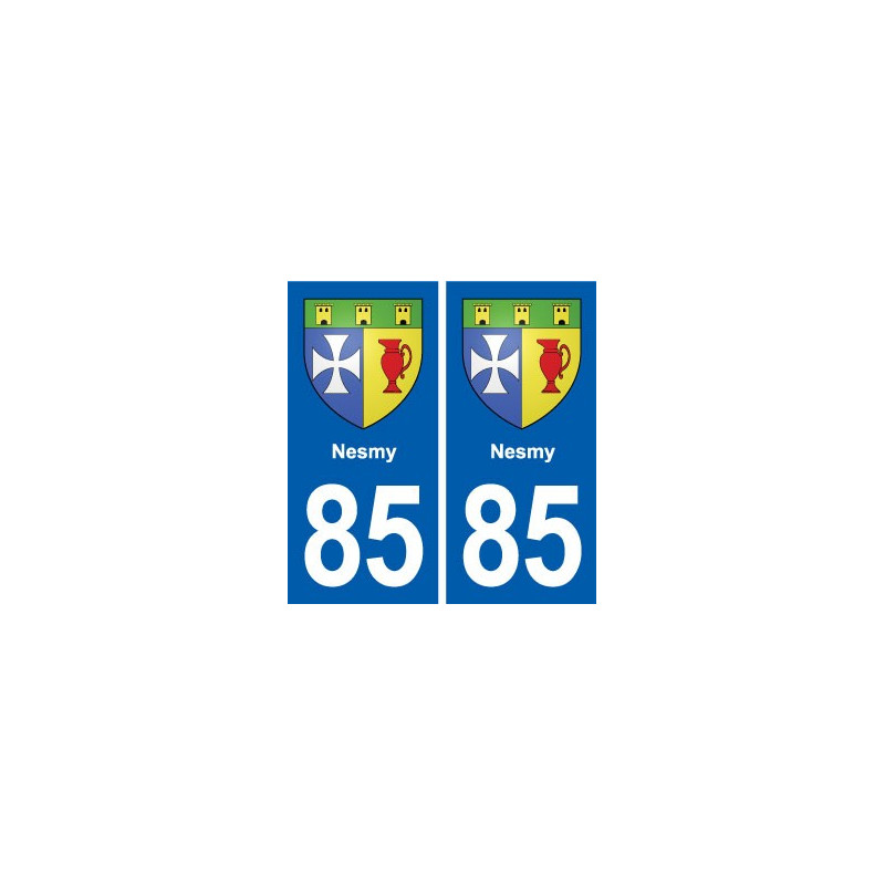 85 Nesmy blason autocollant plaque stickers ville