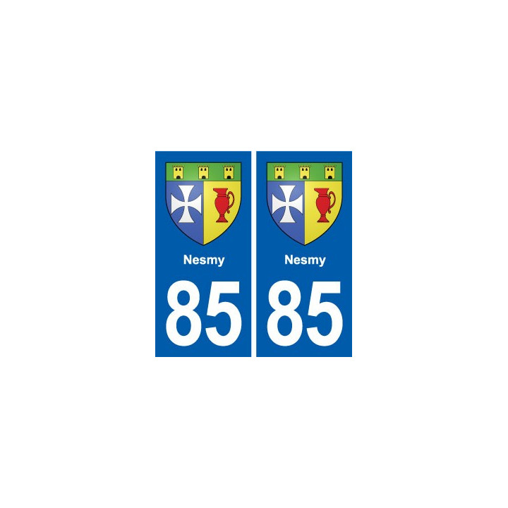 85 Nesmy blason autocollant plaque stickers ville