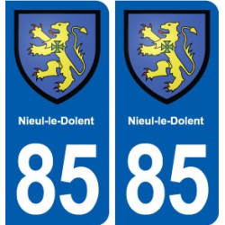 85 Nieul-le-Dolent blason autocollant plaque stickers ville