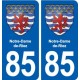 85 Notre-Dame-de-Riez blason autocollant plaque stickers ville