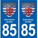 85 Notre-Dame-de-Riez blason autocollant plaque stickers ville
