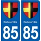 85 Rocheservière blason autocollant plaque stickers ville