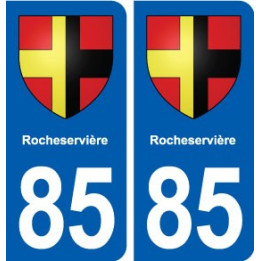85 Rocheservière blason autocollant plaque stickers ville