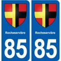 85 Rocheservière blason autocollant plaque stickers ville