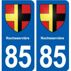 85 Rocheservière blason autocollant plaque stickers ville