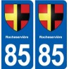 85 Rocheservière blason autocollant plaque stickers ville